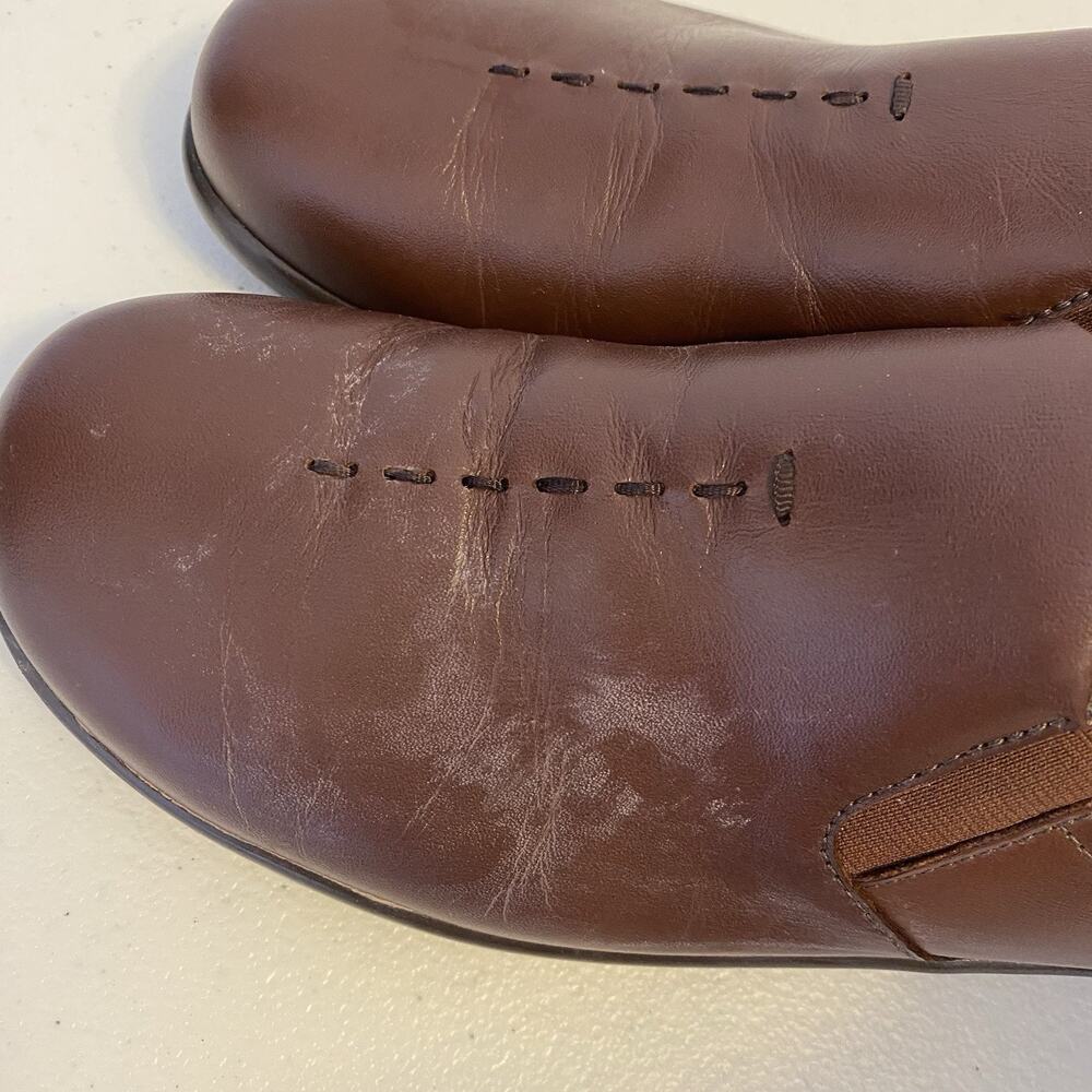 SAS Tripad Comfort Brown Leather Slip On Women Size 7.5S D0644298 USA Made - Picture 5 of 10